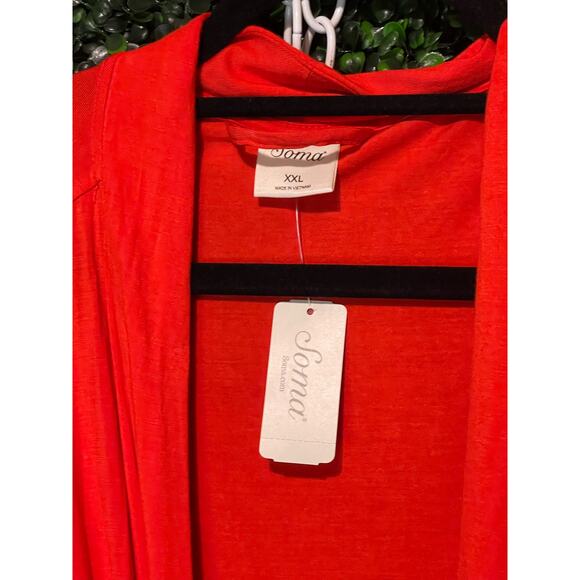 Soma Super Soft Red Robe NWT - Picture 3 of 4